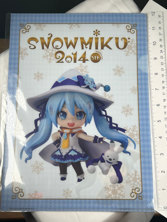 Nendoroid Snow Miku 2014 Clear File Vocaloid Good Smile Company