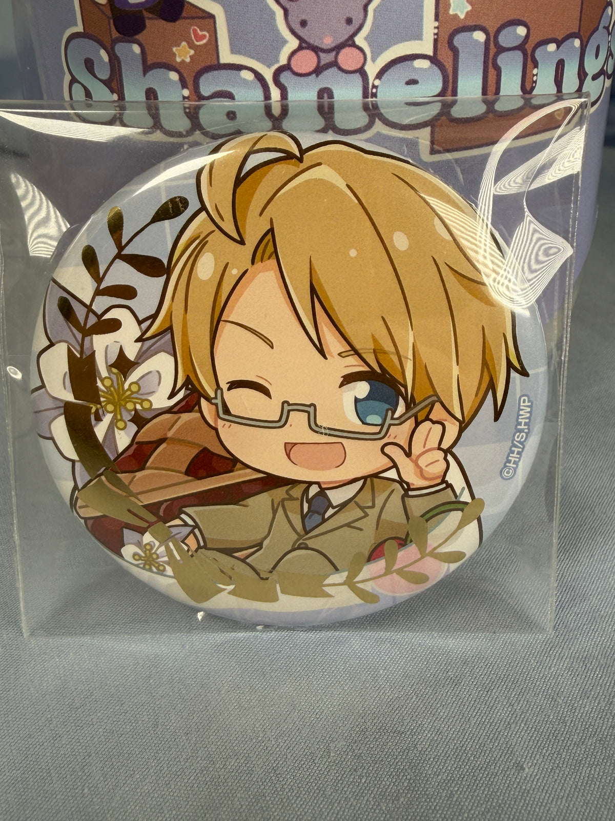 America Chapon! Foil Badge Pin Hetalia World Stars Animate Girls Festival 2024