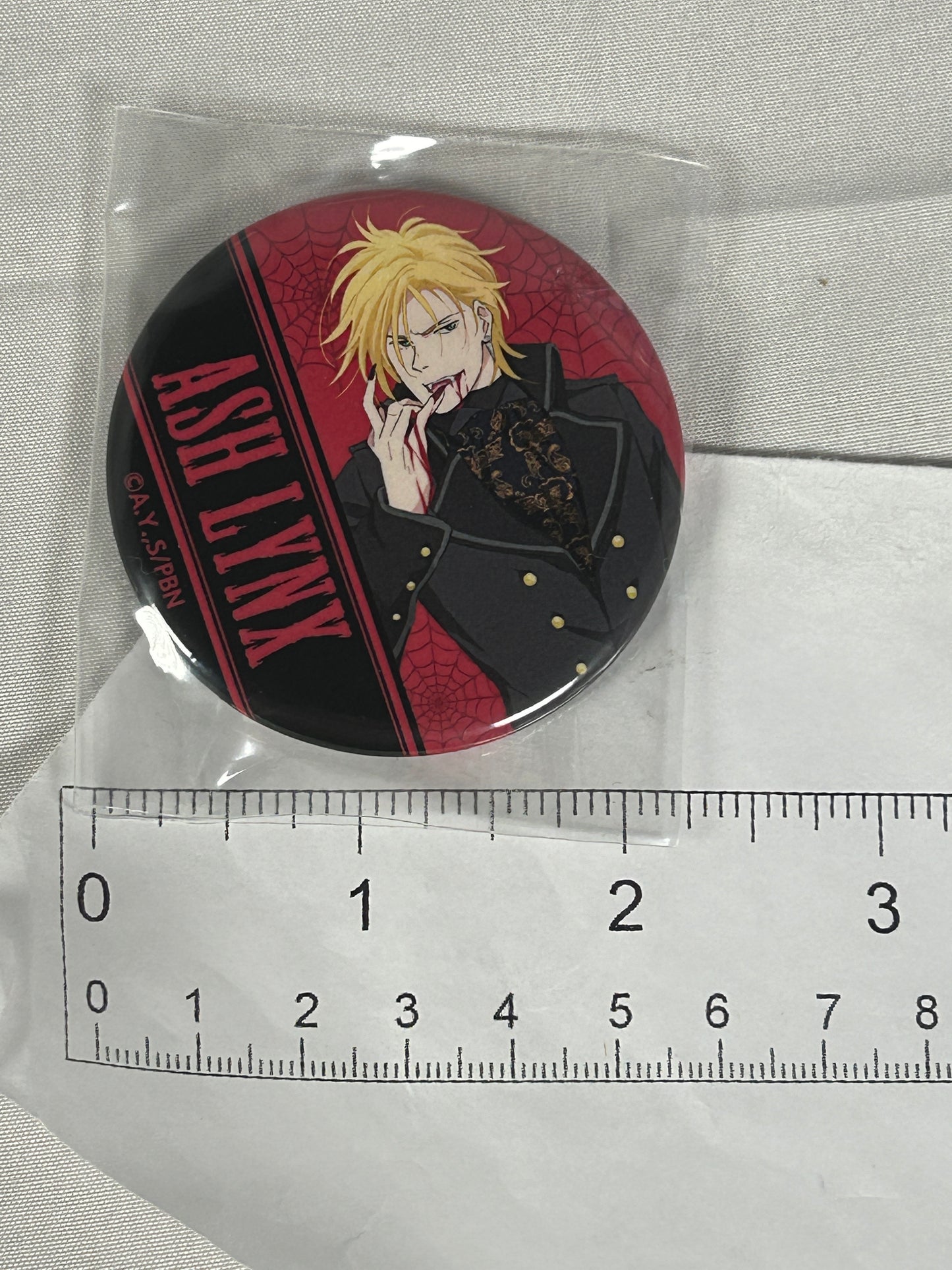Ash Lynx Halloween Ver Can Badge Banana Fish 2020 arma bianca