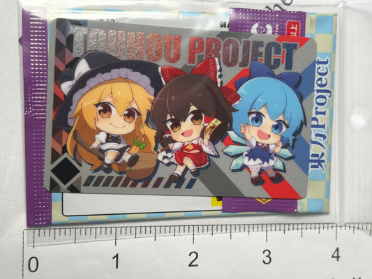 Chibi Reimu Hakurei Marisa Kirisame Cirno Illustration Card NIC Touhou Project