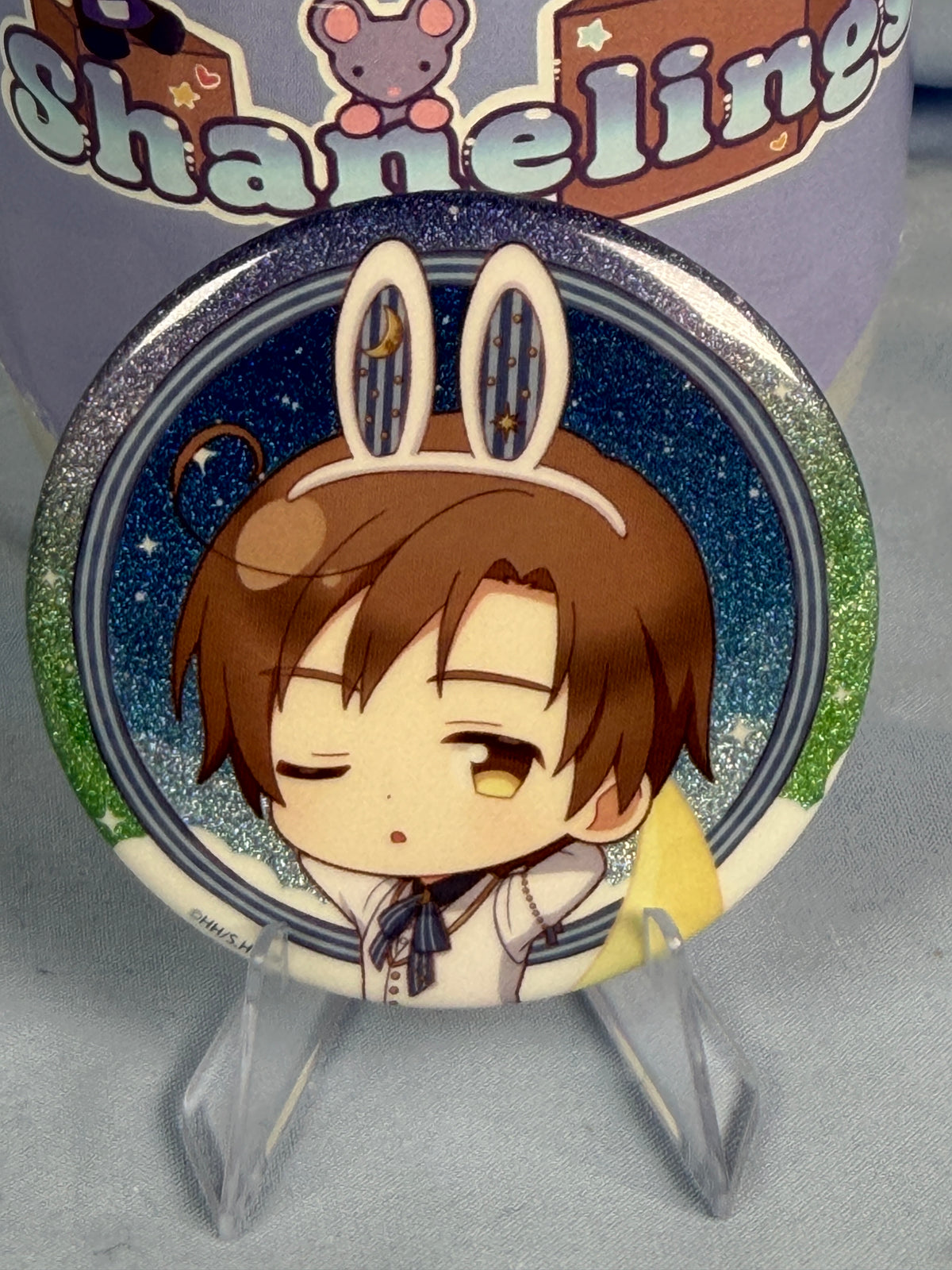 Italy Romano Bunny Moon Pin Badge Hetalia World Stars Amo Café 2026