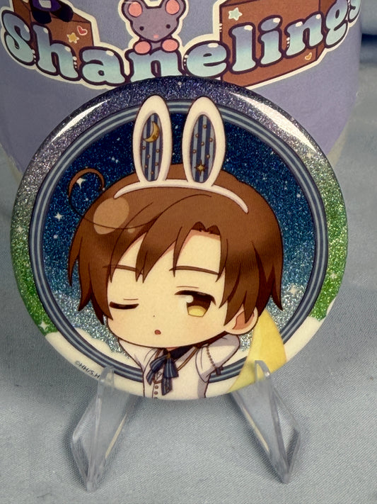 Italy Romano Bunny Moon Pin Badge Hetalia World Stars Amo Café 2026