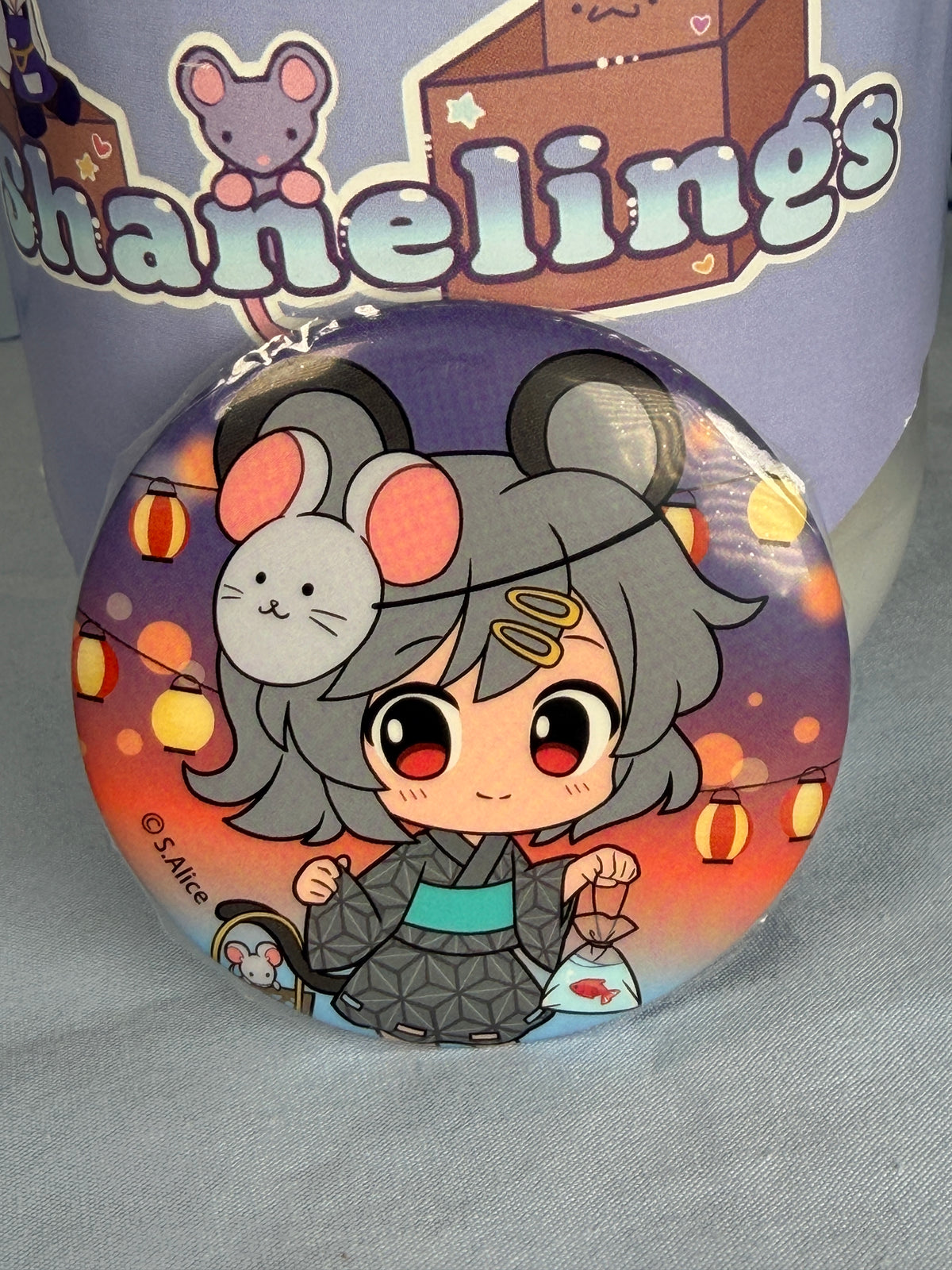 Nazrin Summer Festival Can Badge Pin Touhou Project LEC