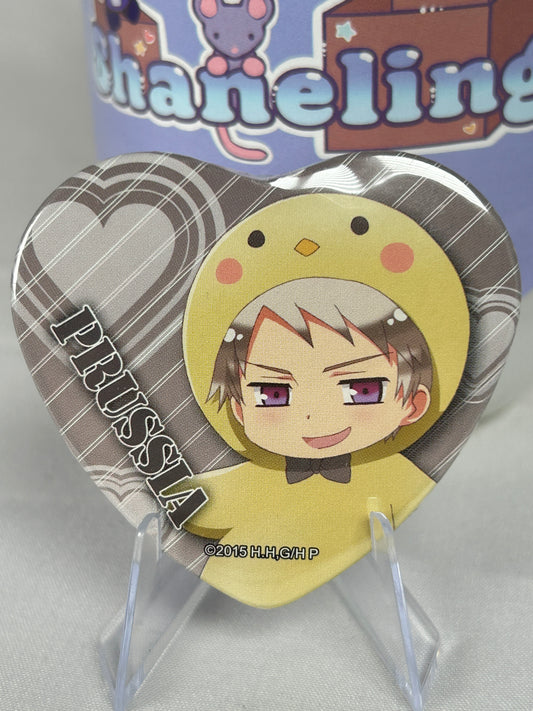 Prussia Kigurumi Heart Button Can Badge Hetalia The World Twinkle 2017