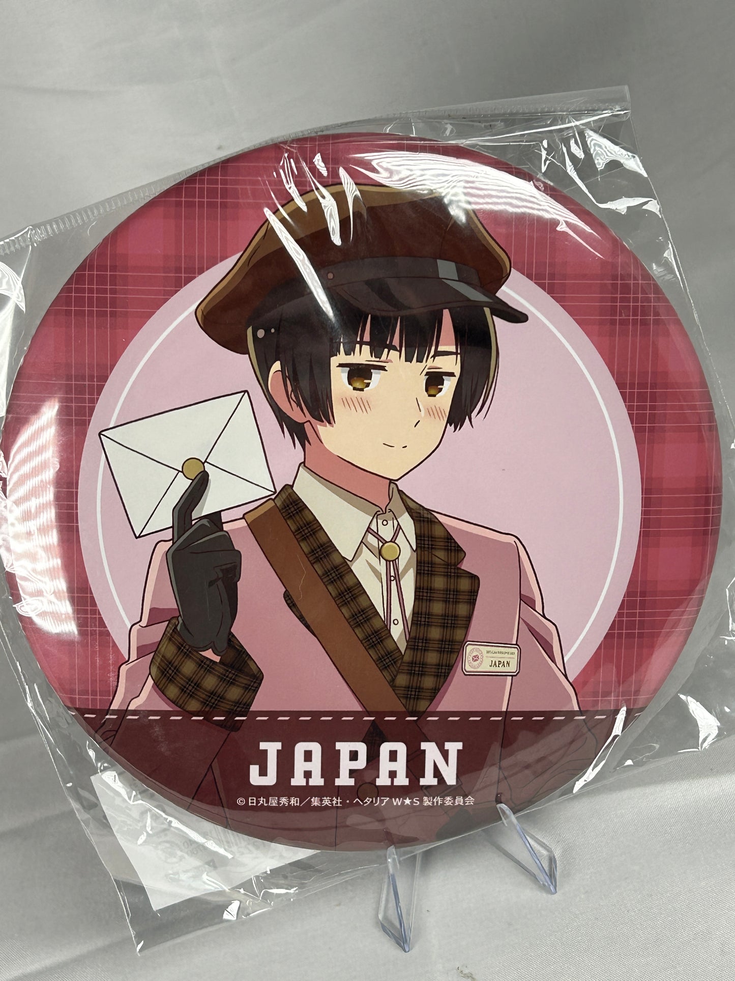 Japan Postman BIG Button Can Badge Hetalia World Stars