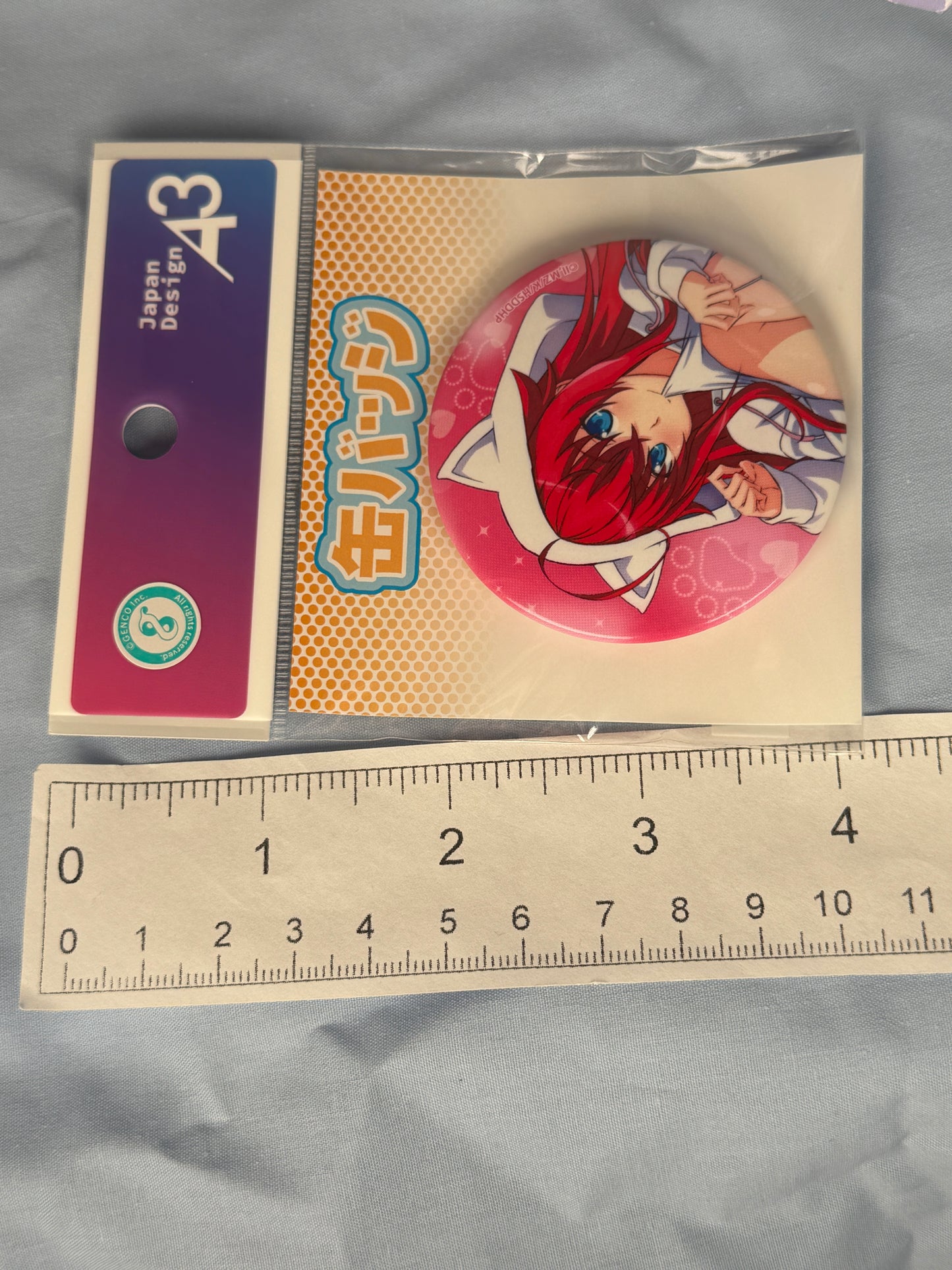 Rias Gremory Close Up Cat Hoodie Button Badge High School DxD HERO eeo Lottery