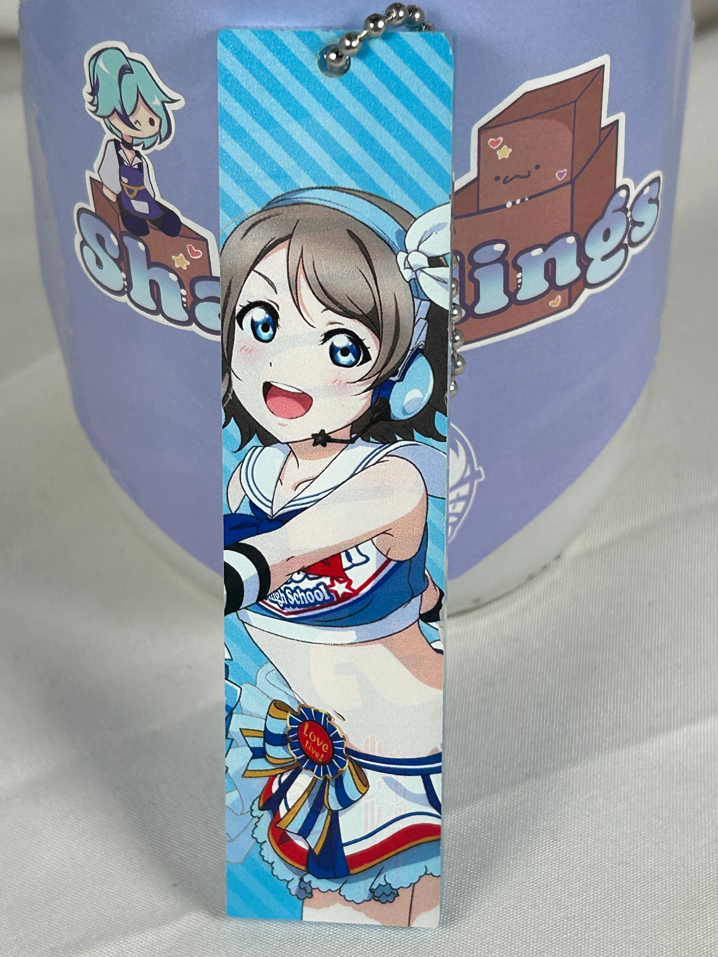 You Watanabe Cheerleader Acrylic Block Keychain Love Live Aqours Sunshine