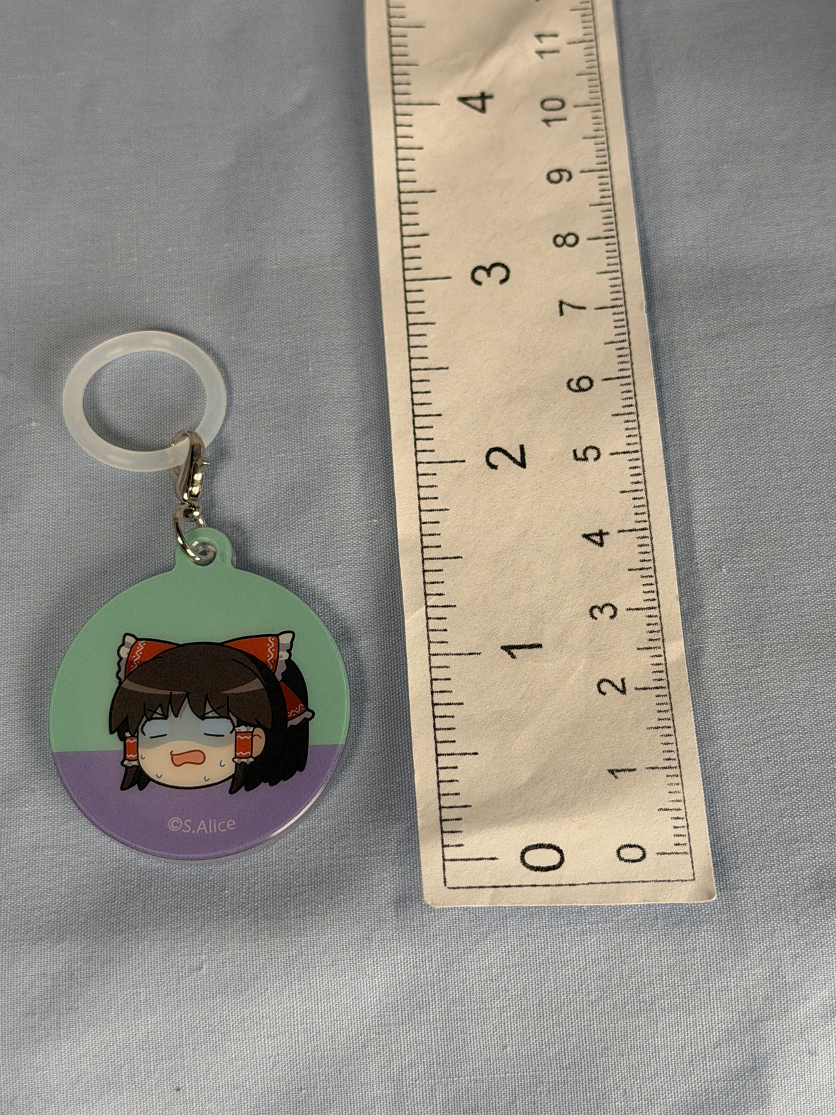 Reimu Hakurei Anxious Take it Easy! Acrylic Charm Keychain Touhou Project