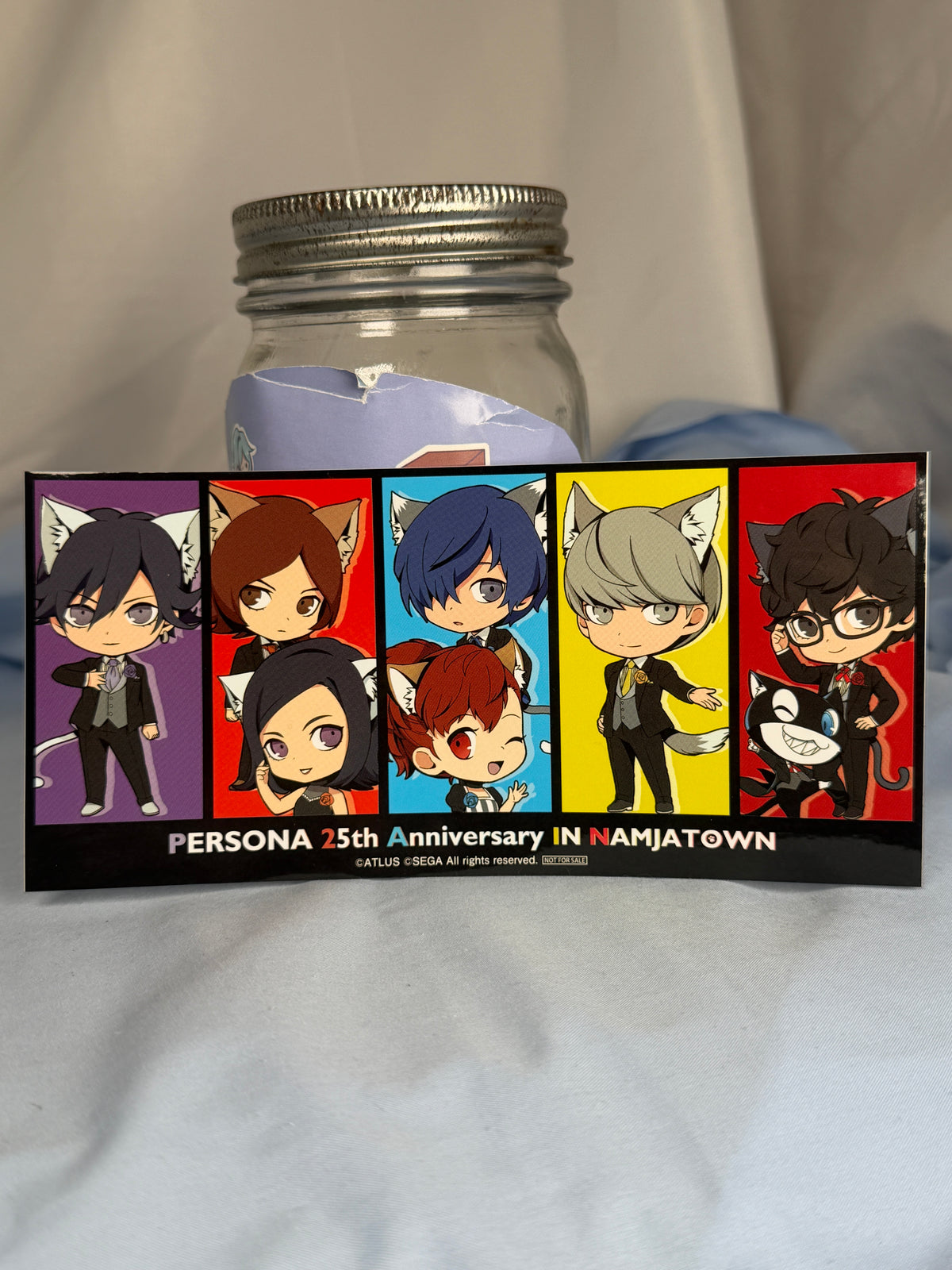 Persona 25th Anniversary Chibi Cat Character Sticker Namjatown