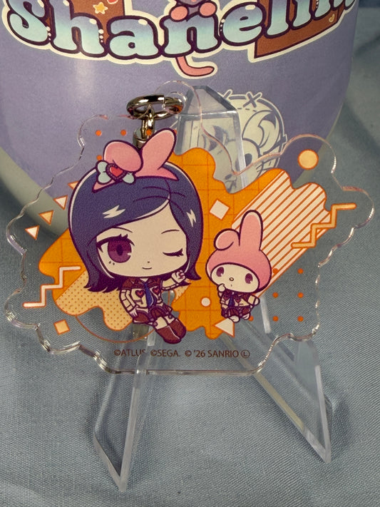Maya Amano My Melody Acrylic Keychain Persona 2 x Sanrio 30th Anniversary