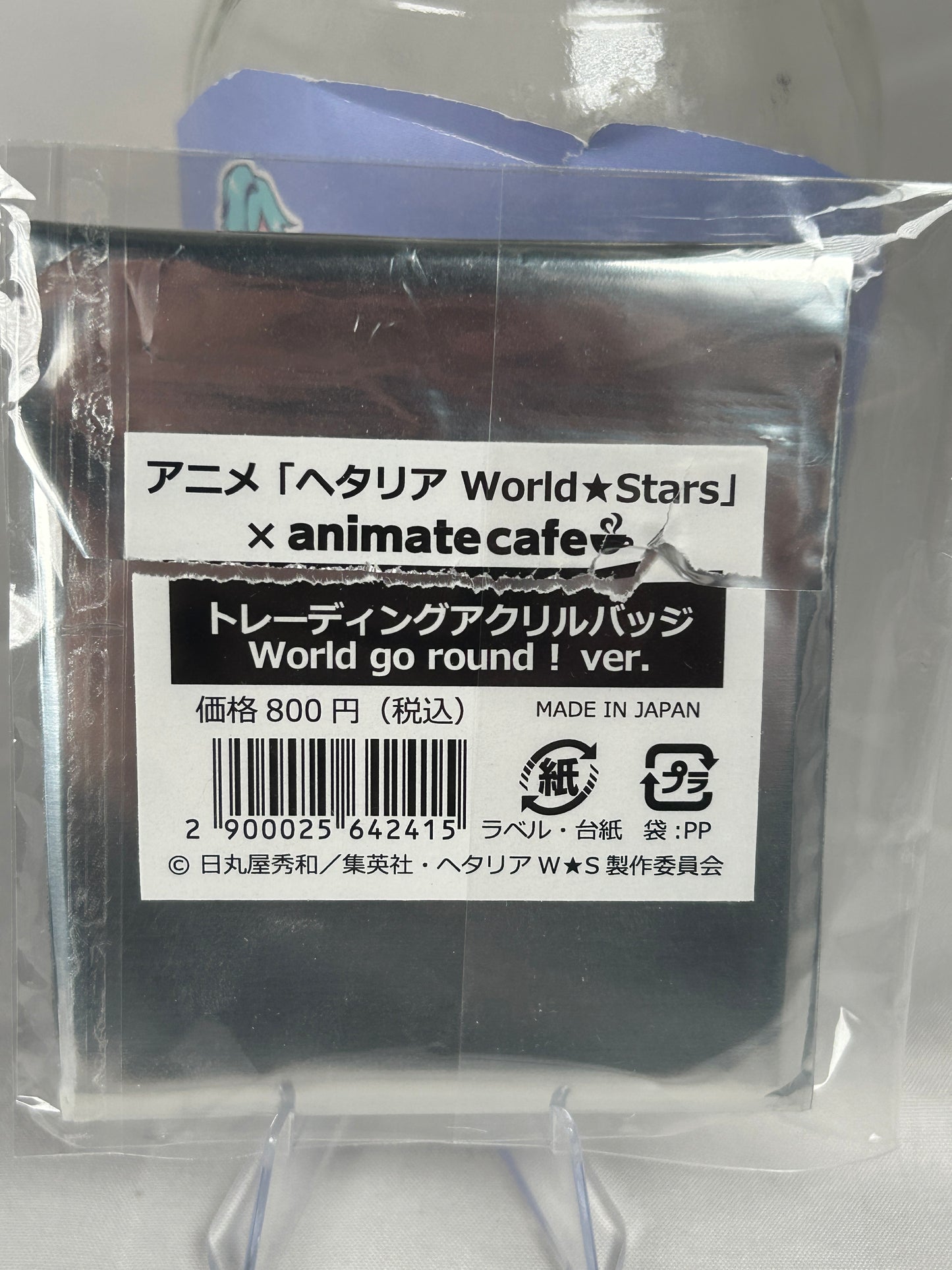 America World go round! Acrylic Badge Hetalia World Stars Animate Café