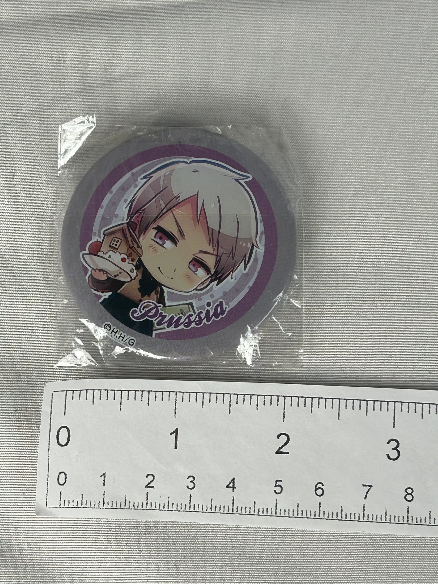 Prussia Ani Cap Button Can Badge Hetalia Axis Powers 2013