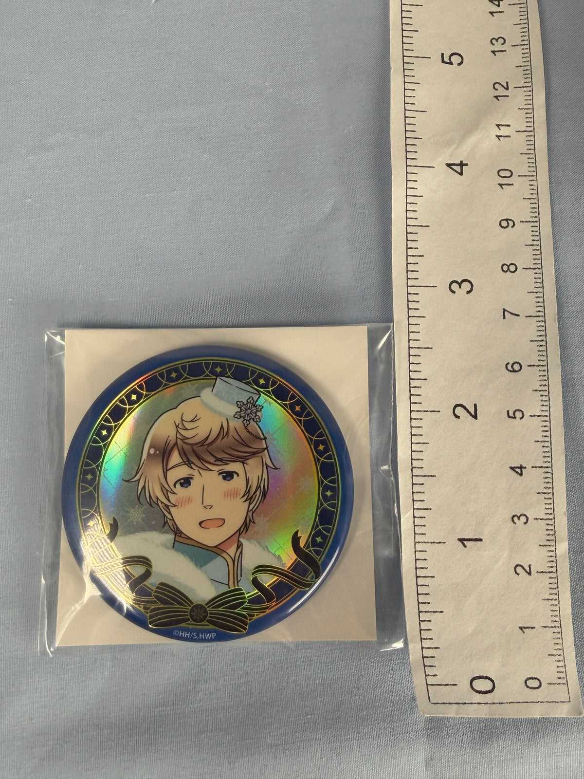 Russia Snow Prince Holographic Badge Pin Hetalia World Stars Amo Café