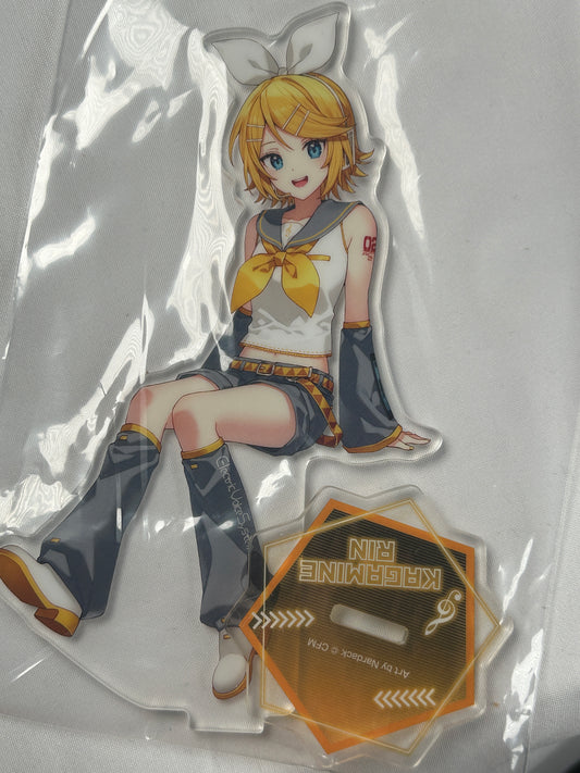 Kagamine Rin Noodle Stopper Acrylic Stand Vocaloid Furyu D Prize Fuwa Puchi