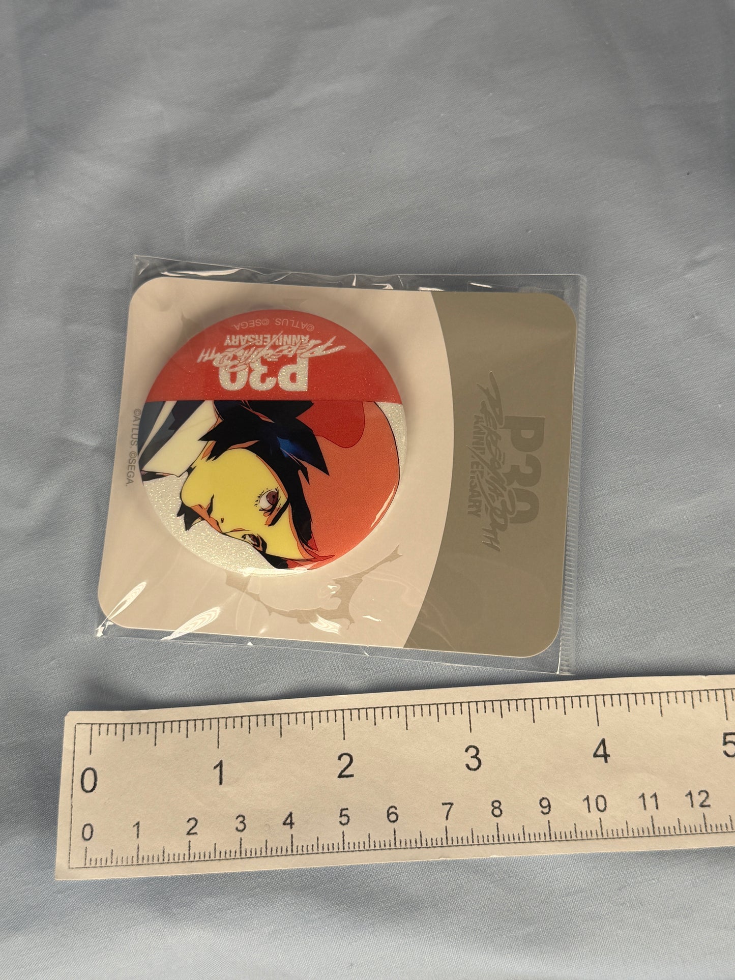 Tatsuya Suou Can Badge Persona 2 Innocent Sin 30th Anniversary KV