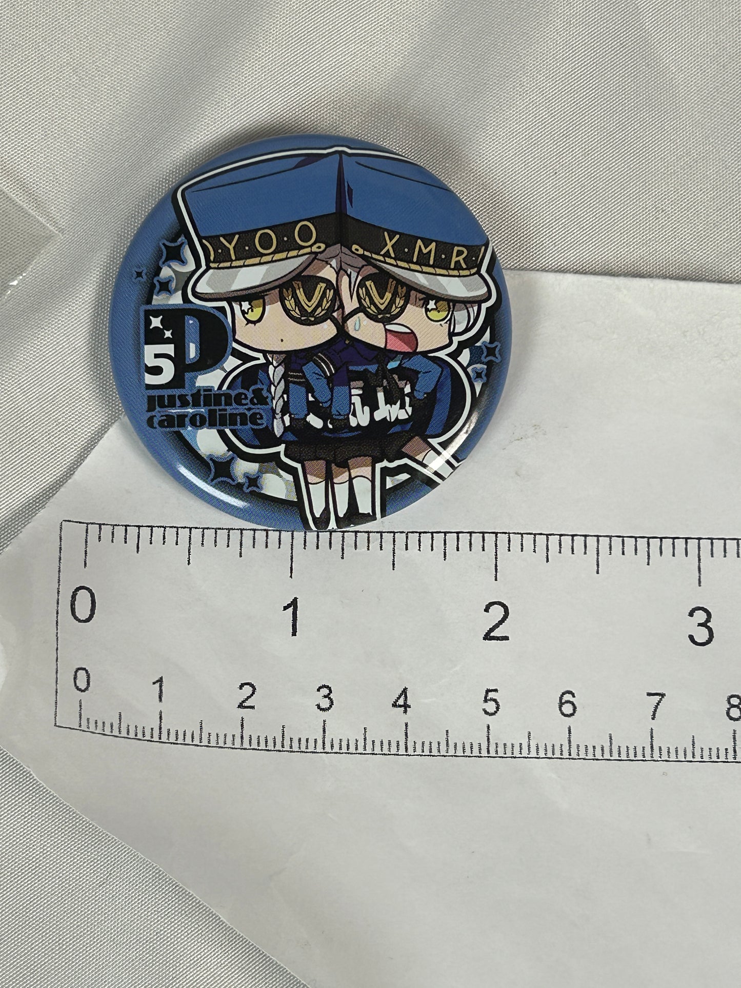 Justine Caroline Button Badge Persona 5