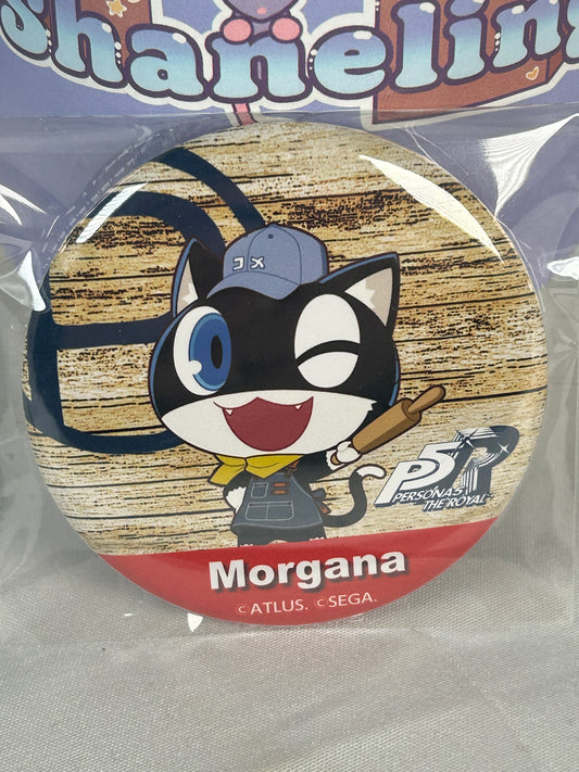 Morgana Button Badge Persona 5 Royal Baker Café Collaboration