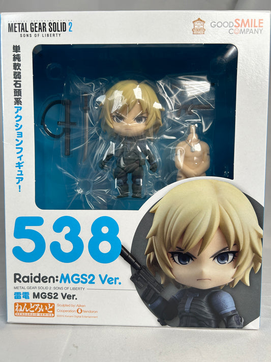 Raiden MGS2 Nendoroid Figure 538 Metal Gear Solid 2 Sons of Liberty GSC