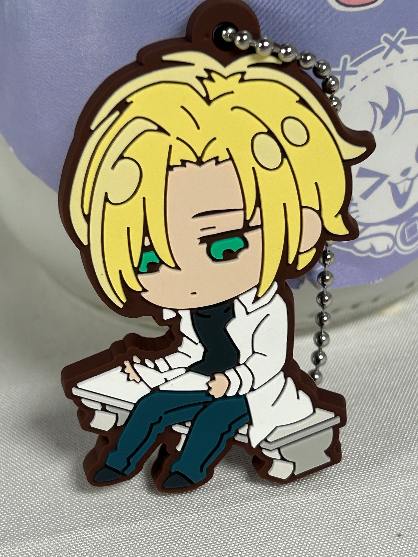 Ash Lynx Deforaba Rubber Keychain Charm Banana Fish