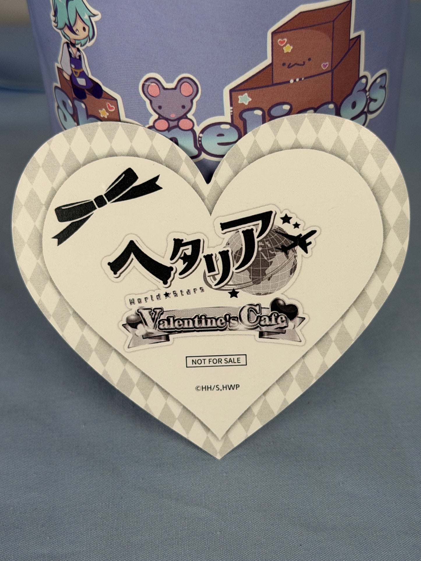 Chibi Italy Romano Valentine's Cafe Heart Display Paper Hetalia World Stars