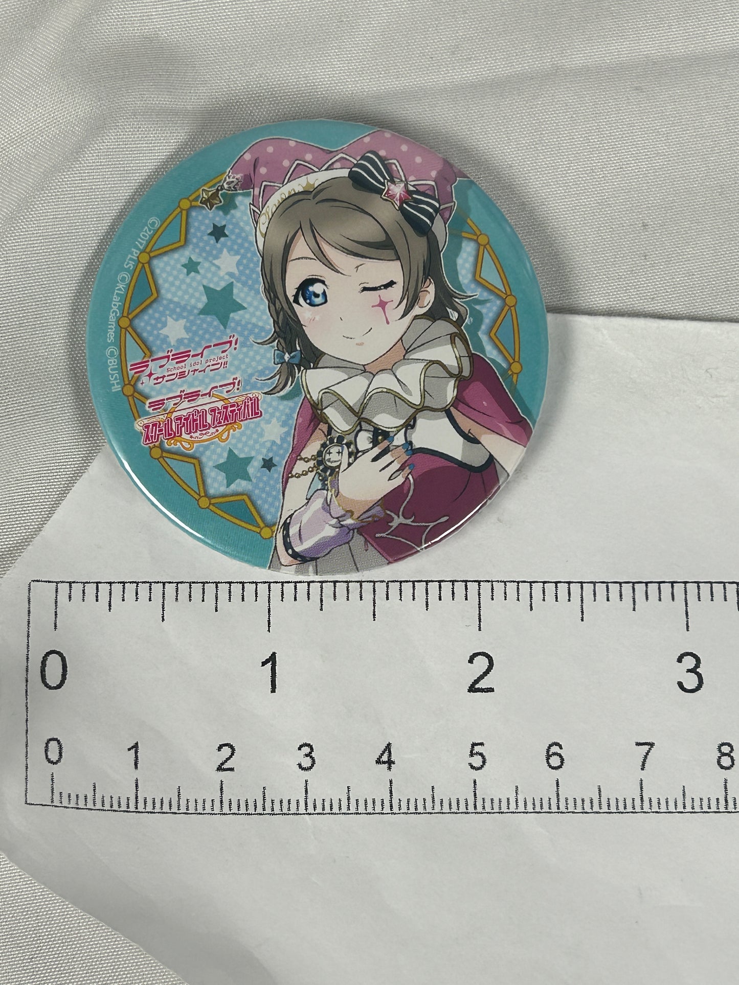 You Watanabe Jester Button Badge Love Live Aqours Sunshine