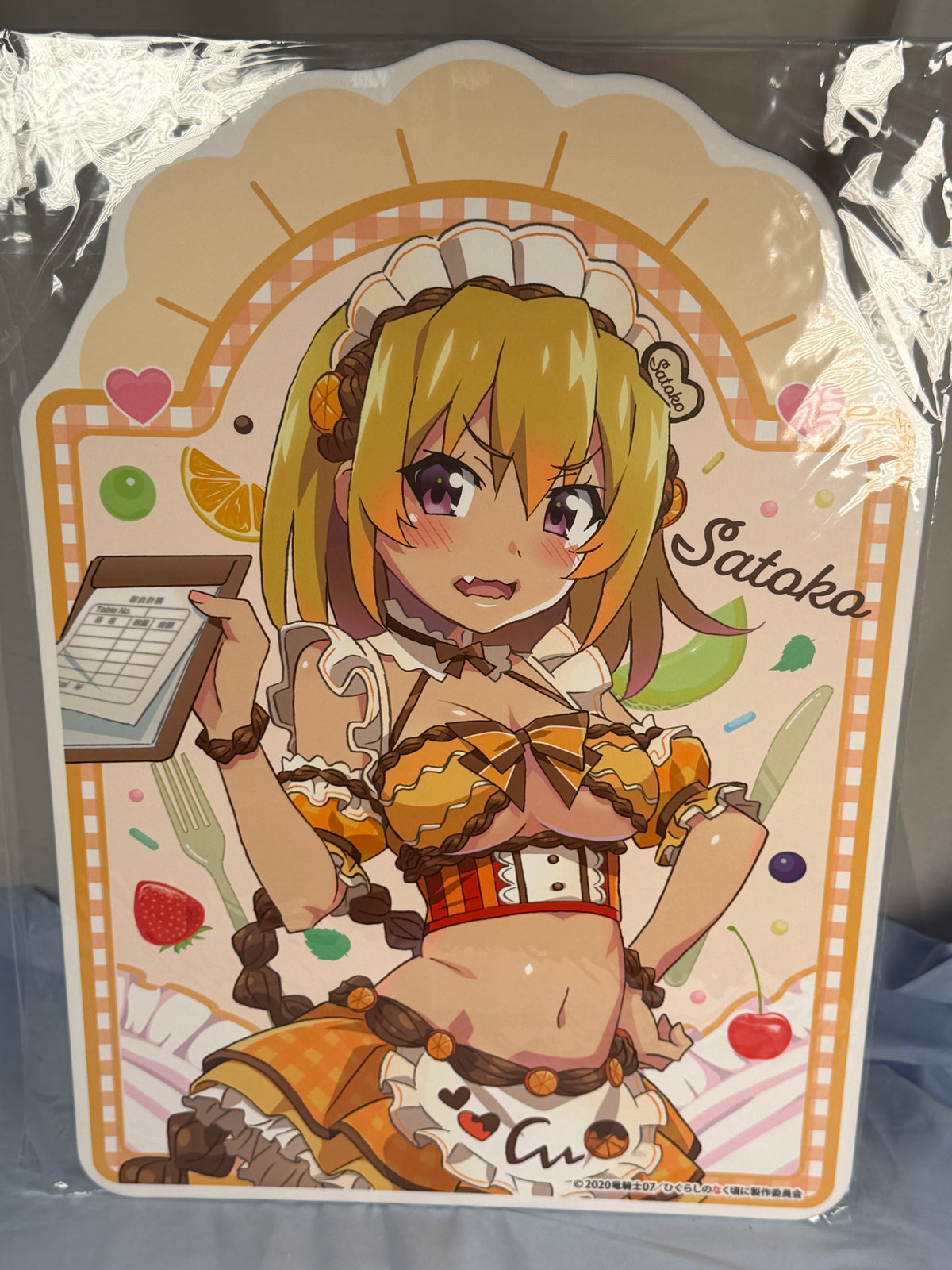 Satoko Hojo Display Board Higurashi When They Cry Moe Café Lottery Prize B