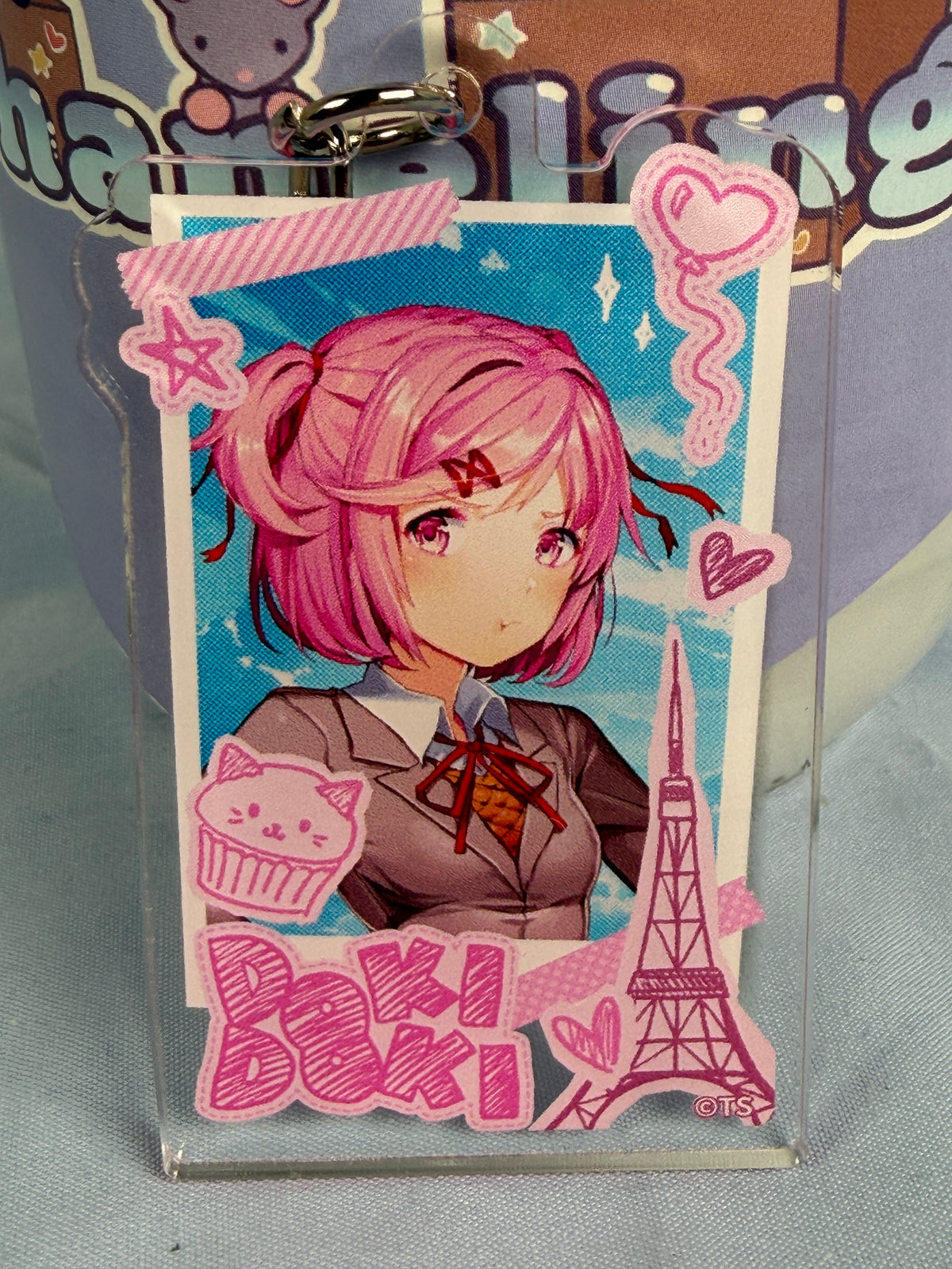 Natsuki Original Acrylic Keychain Doki Doki Literature Club DDLC x Tokyo Tower