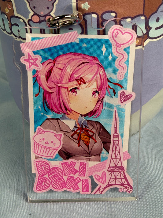 Natsuki Original Acrylic Keychain Doki Doki Literature Club DDLC x Tokyo Tower