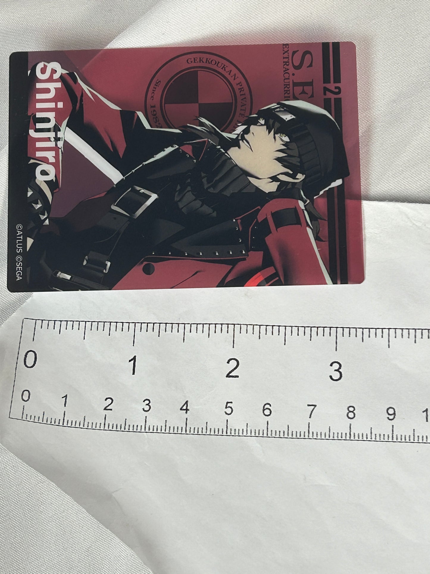 Shinjiro Aragaki Transparent Clear Trading Card Persona 3 Reload