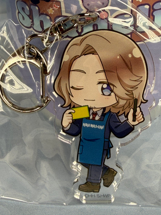 France Acrylic Keychain Hetalia World Stars x Village Vanguard Collaboration
