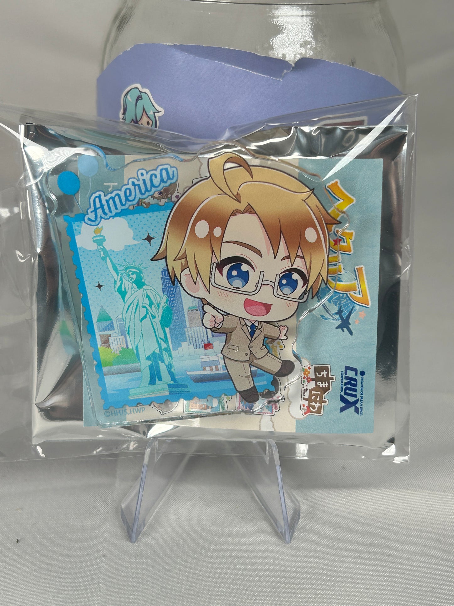 America Stamp Acrylic Clip Hetalia World Stars Chimaniwa