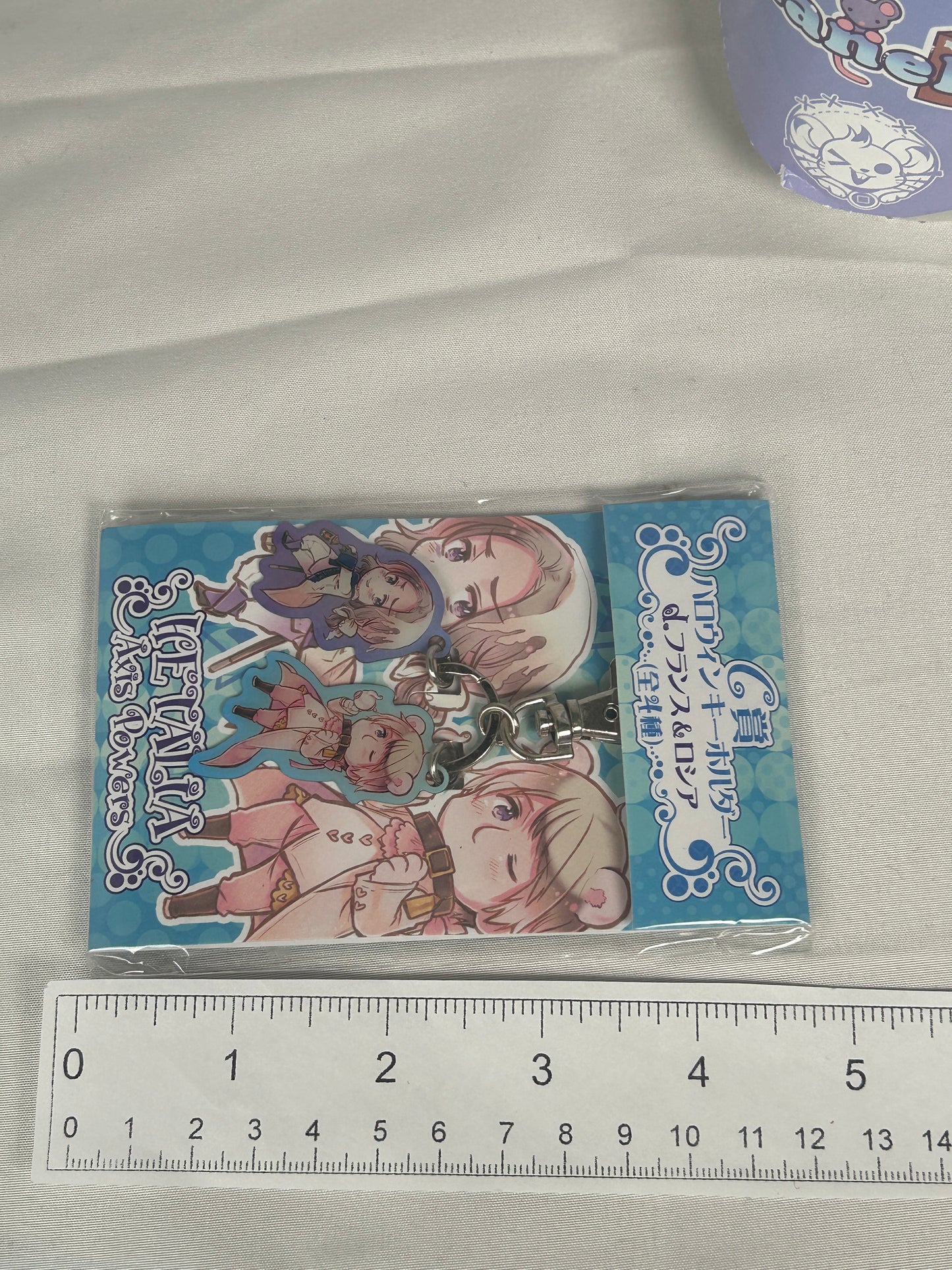France Russia Halloween Metal keychain Hetalia Axis Powers Animate Lottery 2008