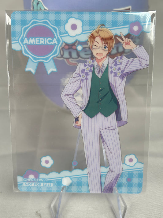 America Flower Parade Ver. Transparent Card Hetalia World Stars Medicos