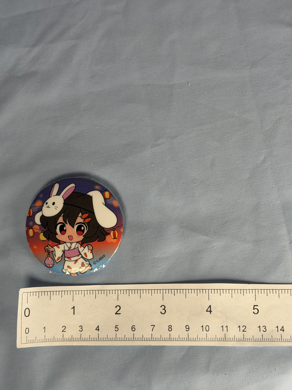 Tewi Inaba Summer Festival Can Badge Pin Touhou Project LEC
