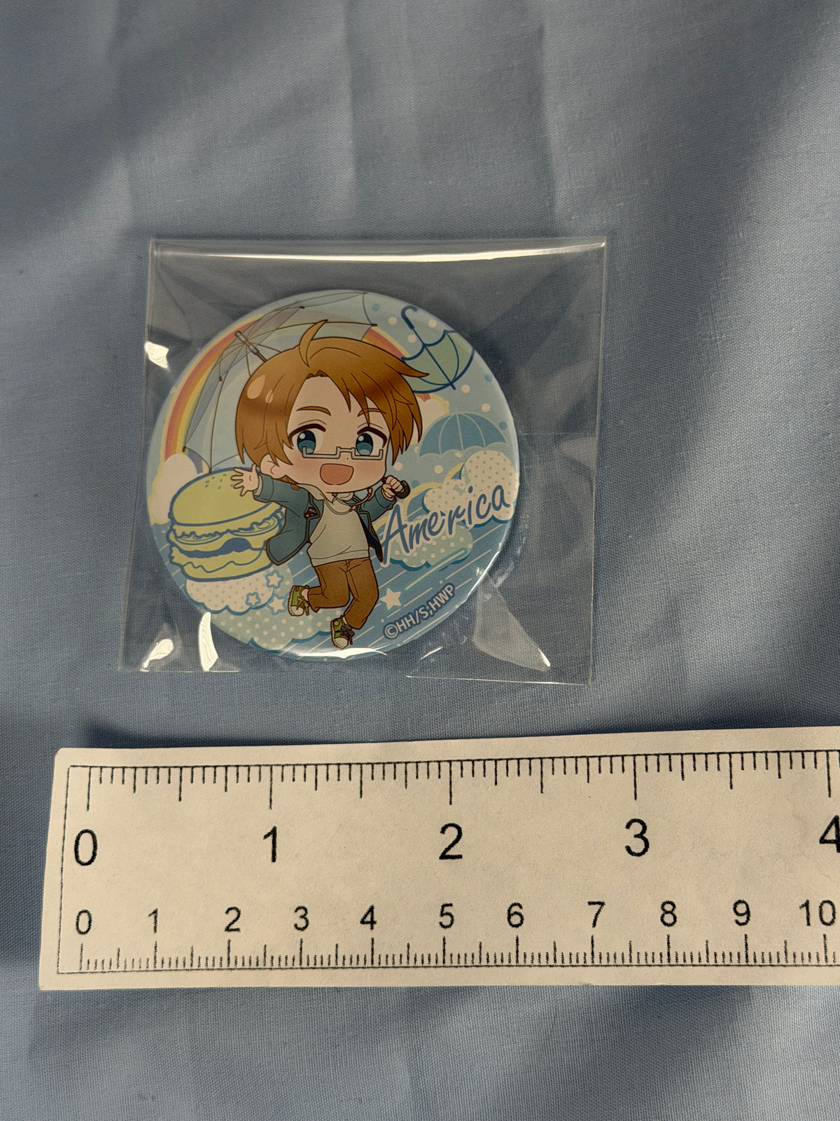 America Doresere Mini Can Badge Pin Hetalia World Stars