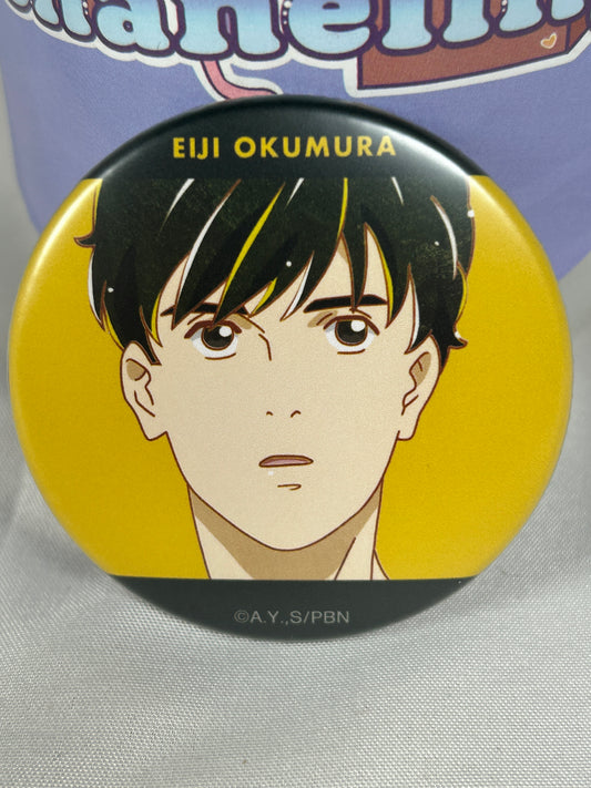 Eiji Okumura Aloof Can Badge Ani-Art Banana Fish arma bianca