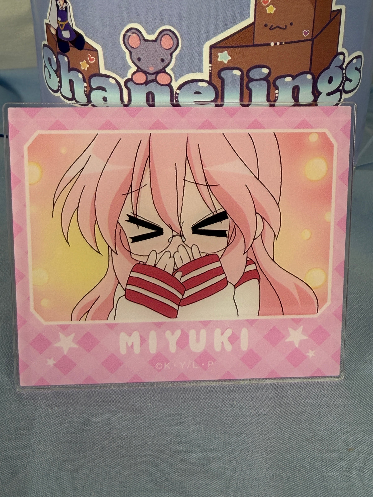 Miyuki Takara >.< Acrylic Art Trading Card Lucky Star Anime Scene