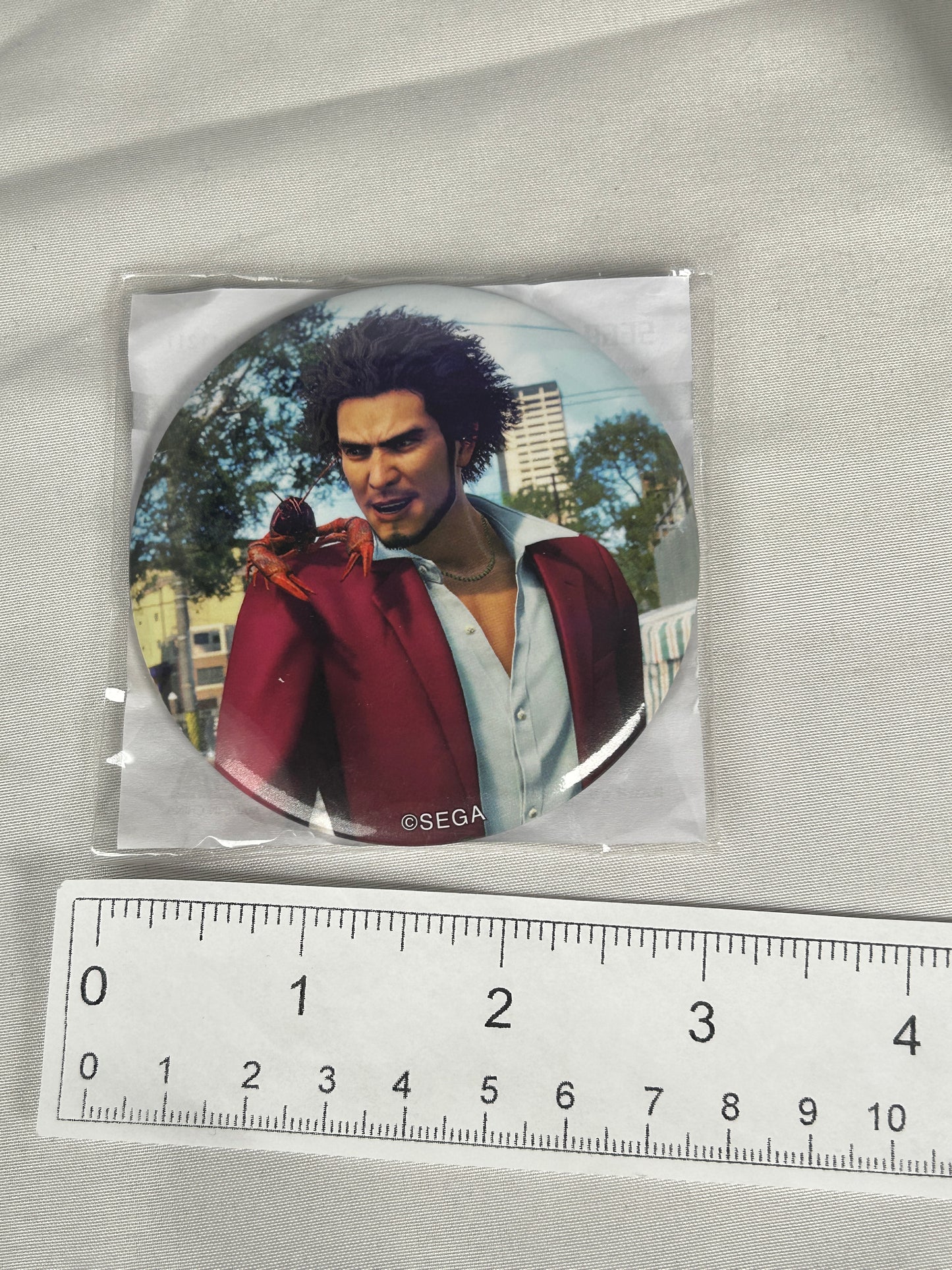 Kasuga Ichiban Lobster Can Badge Yakuza Birthday Ichiban Kuji Lottery