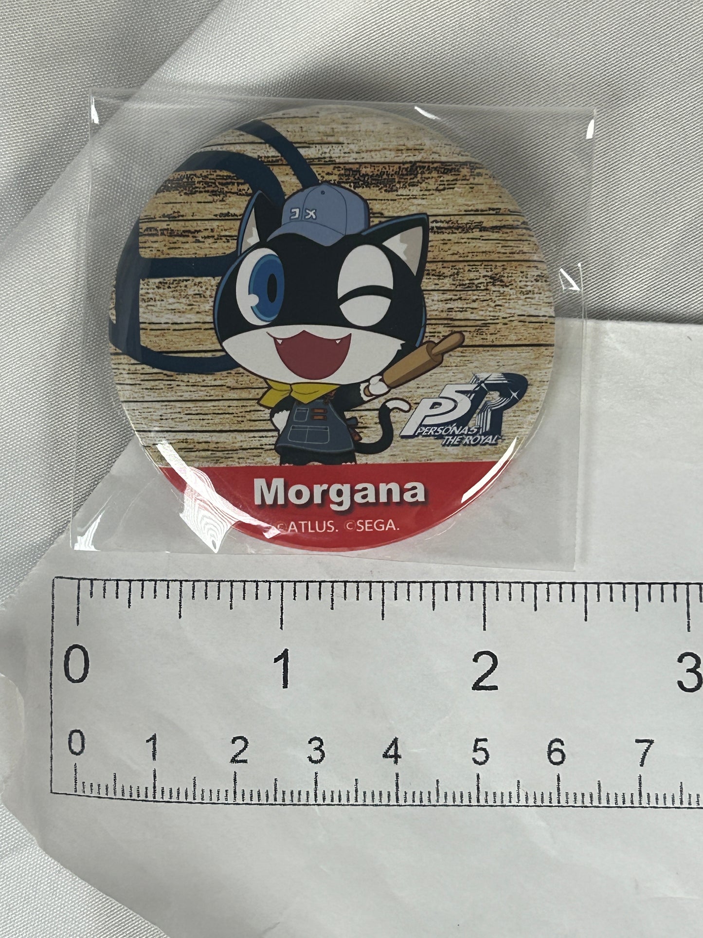 Morgana Button Badge Persona 5 Royal Baker Café Collaboration