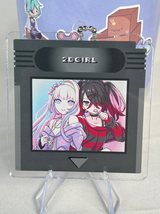 Ame-chan Kangel Gameboy Cartridge Acrylic Keychain Needy Streamer Overload