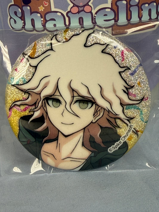 Nagito Komaeda Glitter Can Badge Super Danganronpa 2 Party Preparation Vol 1