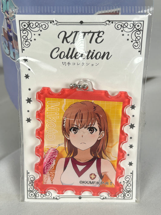 Misaka Mikoto Gym Acrylic Keychain A Certain Scientific Railgun Kitte Collection