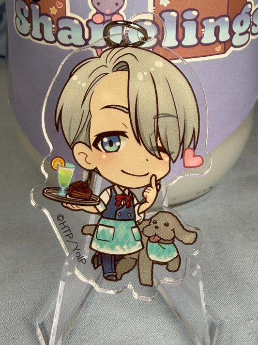 Victor Nikiforov Princess Café Ikebukuro 1 Acrylic Keychain Yuri On Ice 2017