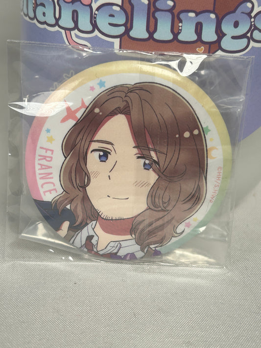 France Can Badge Pin Hetalia World Stars Design 10