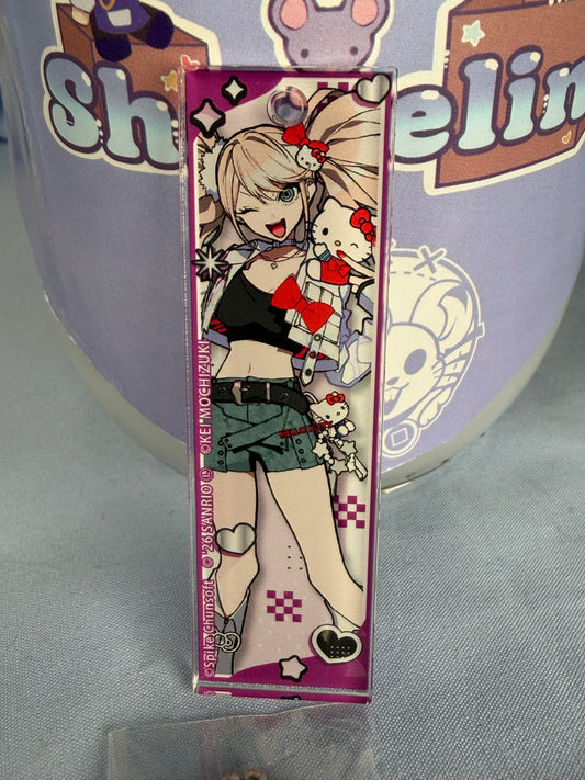 Junko Enoshima Hello Kitty Acrylic Keychain Danganronpa 1 x Sanrio Vol 2
