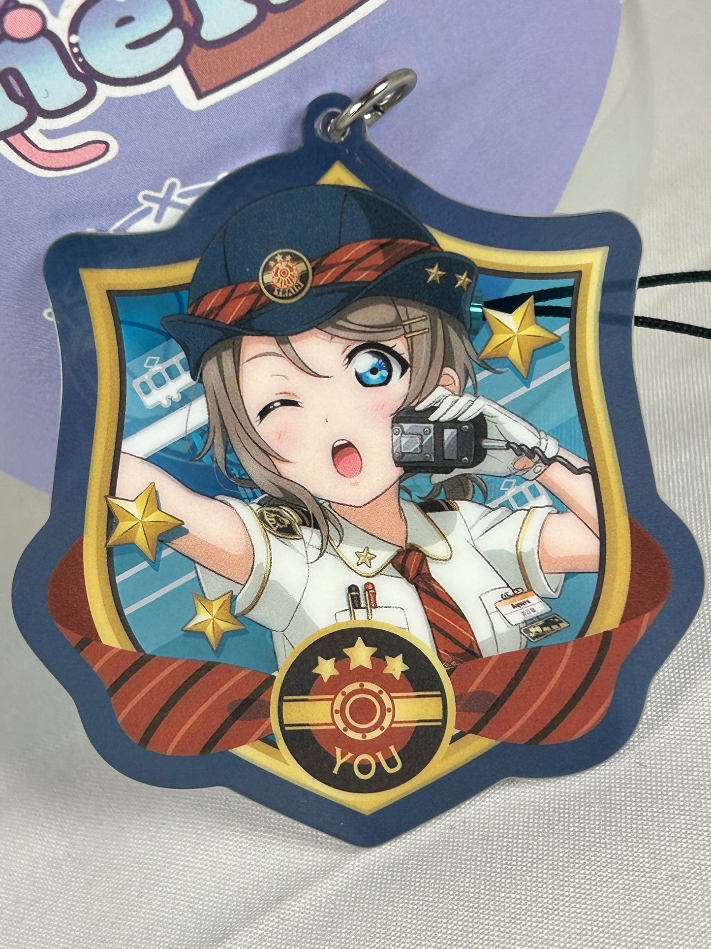 You Watanabe Train Attendant Acrylic Charm Love Live Aqours Sunshine