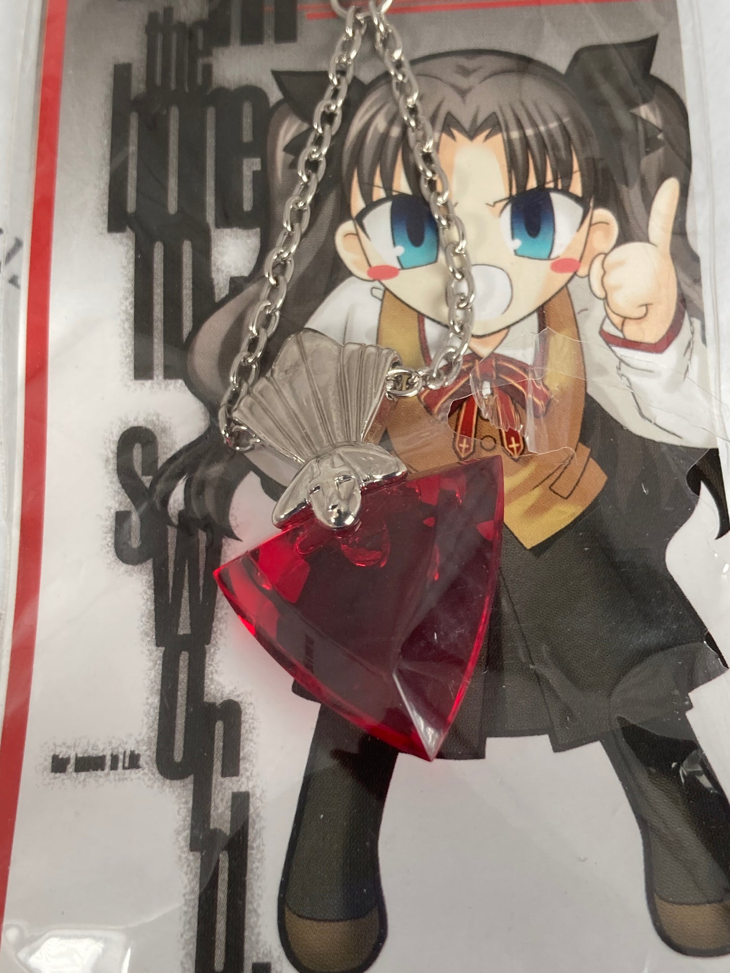Rin Tohsaka Heart Pendant Keychain Cosplay Fate Stay Night