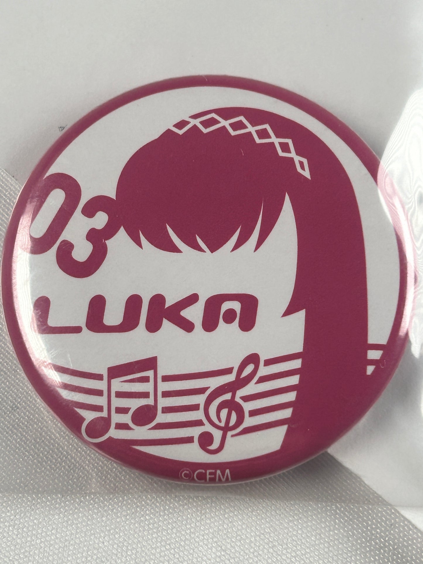 Megurine Luka Badge Hatsune Miku Chronicle Lottery Vocaloid