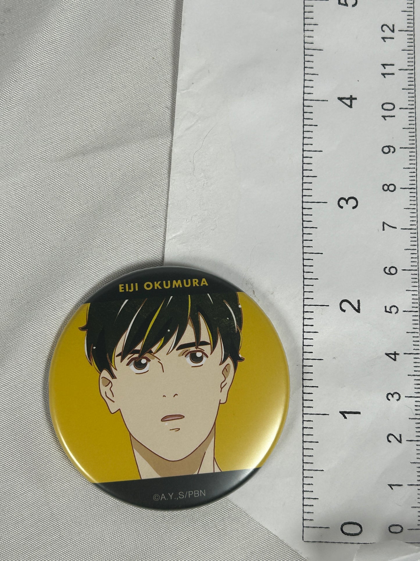 Eiji Okumura Aloof Can Badge Ani-Art Banana Fish arma bianca