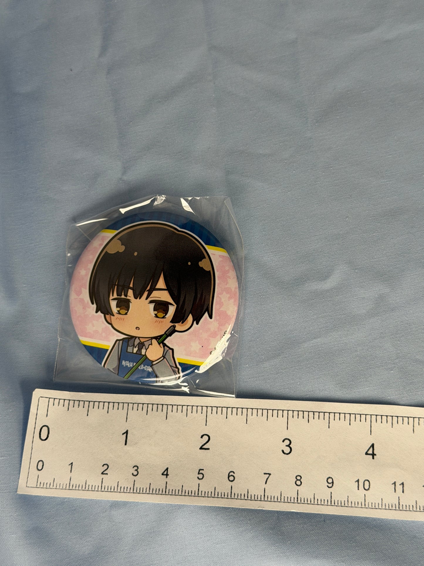 Japan Can Badge Hetalia World Stars x Village Vanguard Collaboration
